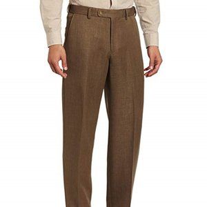 J Braxx by Ballin NWT Expandable Waist Men's Dress Pants, Beige 40